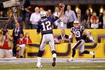 INDIANAPOLIS, IN - FEBRUARY 05:  Tom Brady #12 of the New England Patriots throws a 4-yard touchdown pass to Danny Woodhead #39 in the second quarter against the New York Giants during Super Bowl XLVI at Lucas Oil Stadium on February 5, 2012 in Indianapolis, Indiana.  (Photo by Rob Carr/Getty Images)