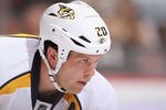 GLENDALE, AZ - NOVEMBER 03:  Ryan Suter #20 of the Nashville Predators during the NHL game against the Phoenix Coyotes at Jobing.com Arena on November 3, 2011 in Glendale, Arizona.  The Predators defeated the Coyotes 3-0.  (Photo by Christian Petersen/Getty Images)