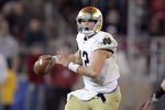 STANFORD, CA - NOVEMBER 26:  Andrew Hendrix #12 of the Notre Dame Fighting Irish in action against the Stanford Cardinal at Stanford Stadium on November 26, 2011 in Stanford, California.  (Photo by Ezra Shaw/Getty Images)