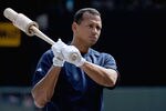 MINNEAPOLIS, MN - AUGUST 21: Alex Rodriguez #13 of the New York Yankees takes batting practice before the game against the Minnesota Twins on August 21, 2011 at Target Field in Minneapolis, Minnesota. Alex Rodriguez is in the line up at third. (Photo by Hannah Foslien/Getty Images)