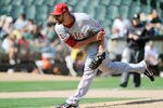 OAKLAND, CA - SEPTEMBER 14: Jordan Walden #51 of the Los Angeles Angels of Anaheim pitches against the Oakland Athletics in the ninth inning during an MLB baseball game at O.co Coliseum on September 14, 2011 in Oakland, California. The Angels won the game 4-1. (Photo by Thearon W. Henderson/Getty Images)
