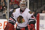DALLAS, TX - FEBRUARY 11:  Goaltender Marty Turco #30 of the Chicago Blackhawks in goal against the Dallas Stas at American Airlines Center on February 11, 2011 in Dallas, Texas.  (Photo by Ronald Martinez/Getty Images)