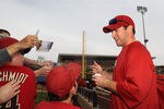 SCOTTSDALE, AZ - MARCH 05:  Paul Goldschmidt #44 of the Arizona Diamondbacks signs autographs for fans before the spring training game against the Colorado Rockies at Salt River Fields at Talking Stick on March 5, 2012 in Scottsdale, Arizona.  (Photo by Christian Petersen/Getty Images)