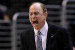 LOS ANGELES, CA - MARCH 07:  Head coach Ben Howland of the UCLA Bruins shouts during the game with the USC Trojans during the first round of the Pac12 Men's Basketball Tournament at Staples Center on March 7, 2012 in Los Angeles, California.  UCLA won 55-40.   (Photo by Stephen Dunn/Getty Images)