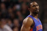 BOSTON, MA - FEBRUARY 15:  Ben Gordon #8 of the Detroit Pistons reacts after he is called for a technical foul in the second half against the Boston Celtics on February 15, 2012 at TD Garden in Boston, Massachusetts. The Detroit Pistons defeated the Boston Celtics 98-88. NOTE TO USER: User expressly acknowledges and agrees that, by downloading and or using this photograph, User is consenting to the terms and conditions of the Getty Images License Agreement.  (Photo by Elsa/Getty Images)