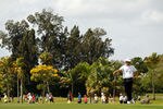 MIAMI, FL - MARCH 09:  Adam Scott of Australia waits to putt on the fourth hole during the second round of the 2012 World Golf Championships Cadillac Championship at Doral Golf Resort And Spa on March 9, 2012 in Miami, Florida.  (Photo by Mike Ehrmann/Getty Images)