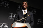 NEW YORK, NY - DECEMBER 10:  Robert Griffin III of the Baylor Bears poses with the trophy after being named the 77th Heisman Memorial Trophy Award winner during a press conference at The New York Marriott Marquis on December 10, 2011 in New York City.  (Photo by Jeff Zelevansky/Getty Images)