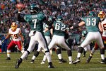 PHILADELPHIA, PA - JANUARY 01:  Michael Vick #7 of the Philadelphia Eagles throws a pass against the Washington Redskins at Lincoln Financial Field on January 1, 2012 in Philadelphia, Pennsylvania.  (Photo by Rob Carr/Getty Images)