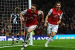 LONDON, ENGLAND - MARCH 12:  Thomas Vermaelen of Arsenal celebrates scoring their second goal during the Barclays Premier League match between Arsenal and Newcastle United at Emirates Stadium on March 12, 2012 in London, England.  (Photo by Mike Hewitt/Getty Images)
