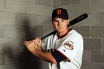 SCOTTSDALE, AZ - MARCH 01:  Brett Pill #6 of the San Francisco Giants poses during spring training photo day on March 1, 2012 in Scottsdale, Arizona.  (Photo by Jamie Squire/Getty Images)