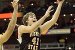 KANSAS CITY,MO - NOVEMBER 23:  Garrett Stutz #41 of the Wichita State Shockers puts a shot up against the Pittsburgh Panthers during the CBE Classic semifinal game on November 23, 2009 at Sprint Center in Kansas City, Missouri. (Photo by: Jamie Squire/Getty Images)
