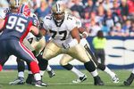 ORCHARD PARK, NY - SEPTEMBER 27:  Carl Nicks #77 of the New Orleans Saints moves on the line during the game against the Buffalo Bills at Ralph Wilson Stadium on September 27, 2009 in Orchard Park, New York. The Saints won 27-7. (Photo by Rick Stewart/Getty Images)