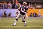 INDIANAPOLIS, IN - FEBRUARY 05:  BenJarvus Green-Ellis #42 of the New England Patriots runs the ball against the New York Giants during Super Bowl XLVI at Lucas Oil Stadium on February 5, 2012 in Indianapolis, Indiana. The Giants won 21-17. (Photo by Al Bello/Getty Images)
