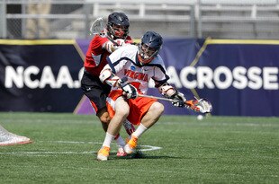 BALTIMORE, MD - MAY 30: Matt White #4 of the Virginia Cavaliers in action against the Maryland Terrapins during the first half at M&T Bank Stadium on May 30, 2011 in Baltimore, Maryland.  (Photo by Rob Carr/Getty Images)