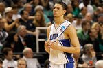 GREENSBORO, NC - MARCH 16:  Austin Rivers #0 of the Duke Blue Devils reacts after the Blue Devils lose to the Lehigh Mountain Hawks 75-70 during the second round of the 2012 NCAA Men's Basketball Tournament at Greensboro Coliseum on March 16, 2012 in Greensboro, North Carolina.  (Photo by Streeter Lecka/Getty Images)
