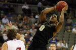 OMAHA, NE - MARCH 16:  Terone Johnson #0 of the Purdue Boilermakers attempts a shot in the first half against the St. Mary's Gaels during the second round of the 2012 NCAA Men's Basketball Tournament at CenturyLink Center on March 16, 2012 in Omaha, Nebraska.  (Photo by Doug Pensinger/Getty Images)