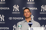 NEW YORK, NY - FEBRUARY 04:  Andy Pettitte (R) of the New York Yankees and his wife Laura Pettitte attend a press conference to announce his retirement on February 4, 2011 at Yankee Stadium in the Bronx borough of New York City.  (Photo by Jim McIsaac/Getty Images)