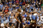 GREENSBORO, NC - MARCH 16:  C.J. McCollum #3 of the Lehigh Mountain Hawks reacts after the Mountain Hawks defeat the Duke Blue Devils 75-70 during the second round of the 2012 NCAA Men's Basketball Tournament at Greensboro Coliseum on March 16, 2012 in Greensboro, North Carolina.  (Photo by Streeter Lecka/Getty Images)
