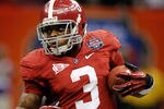 NEW ORLEANS, LA - JANUARY 09:  Trent Richardson #3 of the Alabama Crimson Tide runs with the ball against the Louisiana State University Tigers during the 2012 Allstate BCS National Championship Game at Mercedes-Benz Superdome on January 9, 2012 in New Orleans, Louisiana.  (Photo by Chris Graythen/Getty Images)
