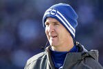 BALTIMORE, MD - DECEMBER 11:  Peyton Manning #18 of the Indianapolis Colts looks on from the sidelines during the second half against the Baltimore Ravens at M&T Bank Stadium on December 11, 2011 in Baltimore, Maryland.  (Photo by Rob Carr/Getty Images)
