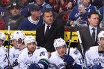 GLENDALE, AZ - FEBRUARY 28:  Head coach Alain Vigneault of the Vancouver Canucks watches from the bench during the NHL game against the Phoenix Coyotes at Jobing.com Arena on February 28, 2012 in Glendale, Arizona.  (Photo by Christian Petersen/Getty Images)