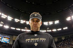 NEW ORLEANS, LA - JANUARY 07:  Head coach Sean Payton of the New Orleans Saints walks of the field after defeating the Detroit Lions by a score of 45-28at Mercedes-Benz Superdome during their 2012 NFC Wild Card Playoff game on January 7, 2012 in New Orleans, Louisiana.  (Photo by Kevin C. Cox/Getty Images)