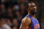 BOSTON, MA - FEBRUARY 15:  Ben Gordon #8 of the Detroit Pistons reacts after he is called for a technical foul in the second half against the Boston Celtics on February 15, 2012 at TD Garden in Boston, Massachusetts. The Detroit Pistons defeated the Boston Celtics 98-88. NOTE TO USER: User expressly acknowledges and agrees that, by downloading and or using this photograph, User is consenting to the terms and conditions of the Getty Images License Agreement.  (Photo by Elsa/Getty Images)