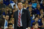 OMAHA, NE - MARCH 16: Kansas Jayhawks coach Bill Self during the second round of the NCAA Mens Basketball Tournament against the Detroit Titans at CenturyLink Center March 16, 2012 in Omaha, Nebraska. (Photo by Eric Francis/Getty Images)