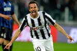 TURIN, ITALY - MARCH 25:  Alessandro Del Piero of Juventus FC celebrates scoring the second goal during the Serie A match between Juventus FC and FC Internazionale Milano at Juventus Arena on March 25, 2012 in Turin, Italy.  (Photo by Claudio Villa/Getty Images)