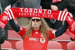 TORONTO, CANADA - MARCH 24:  Toronto FC fans take in action against San Jose Earthquakes in MLS action at BMO Field March 24, 2012 in Toronto, Ontario, Canada. (Photo by Abelimages/Getty Images)