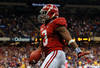 NEW ORLEANS, LA - JANUARY 09:  Trent Richardson #3 of the Alabama Crimson Tide celebrates after scoring a touchdown in the fourth quarter against the Louisiana State University Tigers during the 2012 Allstate BCS National Championship Game at Mercedes-Benz Superdome on January 9, 2012 in New Orleans, Louisiana.  (Photo by Ronald Martinez/Getty Images)