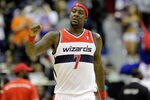 WASHINGTON, DC - JANUARY 06: Andray Blatche #7 of the Washington Wizards before the start of the Wizards game against the New York Knicks at Verizon Center on January 6, 2012 in Washington, DC.  NOTE TO USER: User expressly acknowledges and agrees that, by downloading and or using this photograph, User is consenting to the terms and conditions of the Getty Images License Agreement.  (Photo by Rob Carr/Getty Images)