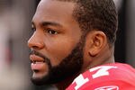 SAN FRANCISCO, CA - NOVEMBER 20:  Braylon Edwards #17 of the San Francisco 49ers stands on the sidelines during their game against the Arizona Cardinals at Candlestick Park on November 20, 2011 in San Francisco, California.  (Photo by Ezra Shaw/Getty Images)