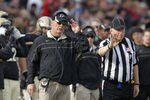 WEST LAFAYETTE, IN - NOVEMBER 12: Purdue Boilermakers head coach Danny Hope (right) and defensive coordinator Gary Emanuel looks on against the Ohio State Buckeyes at Ross-Ade Stadium on November 12, 2011 in West Lafayette, Indiana. Purdue defeated Ohio State 26-23 in overtime. (Photo by Joe Robbins/Getty Images)