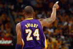 NEW ORLEANS, LA - APRIL 22:  Kobe Bryant #24 of the Los Angeles Lakers reacts to a play during the game against the New Orleans Hornets in Game Three of the Western Conference Quarterfinals in the 2011 NBA Playoffs at the New Orleans Arena  on April 22, 2011 in New Orleans, Louisiana.  NOTE TO USER: User expressly acknowledges and agrees that, by downloading and or using this photograph, User is consenting to the terms and conditions of the Getty Images License Agreement.  (Photo by Chris Graythen/Getty Images)