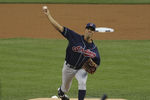 DETROIT - SEPTEMBER 26:  Ubaldo Jimenez #30 of the Cleveland Indians pitches in the first inning during the game against the Detroit Tigers at Comerica Park on September 26, 2011 in Detroit, Michigan.  (Photo by Leon Halip/Getty Images)