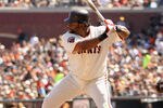 SAN FRANCISCO, CA - SEPTEMBER 04:  Pablo Sandoval #48 of the San Francisco Giants bats against the Arizona Diamondbacks at AT&T Park on September 4, 2011 in San Francisco, California.  (Photo by Ezra Shaw/Getty Images)