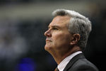 INDIANAPOLIS, IN - MARCH 08:  Bruce Weber the head coach of the Illinois Fighting Illini watches the action during the game against the Iowa Hawkeyes during the first round of the Big Ten Basketball Tournament at Bankers Life Fieldhouse on March 8, 2012 in Indianapolis, Indiana.  (Photo by Andy Lyons/Getty Images)