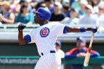MESA, AZ - MARCH 28:  Alfonso Soriano #12 of the Chicago Cubs bats against the Cleveland Indians during the spring training game at HoHoKam Park on March 28, 2012 in Mesa, Arizona  (Photo by Christian Petersen/Getty Images)