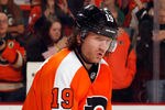 PHILADELPHIA, PA - MARCH 31: Scott Hartnell #19 of the Philadelphia Flyers warms up before the start of the Flyers game against the Ottawa Senators at Wells Fargo Center on March 31, 2012 in Philadelphia, Pennsylvania.  (Photo by Rob Carr/Getty Images)