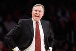 LOS ANGELES, CA - DECEMBER 29:  New York Knicks head coach Mike D'Antoni gestures during the second half against the Los Angeles Lakers at Staples Center on December 29, 2011 in Los Angeles, California. NOTE TO USER: User expressly acknowledges and agrees that, by downloading and or using this photograph, User is consenting to the terms and conditions of the Getty Images License Agreement.  (Photo by Jeff Gross/Getty Images)