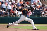 SCOTTSDALE, AZ - MARCH 27:  Starting pitcher Tim Lincecum #55 of the San Francisco Giants pitches against the Los Angeles Angels of Anaheim during the spring training game at Scottsdale Stadium on March 27, 2012 in Scottsdale, Arizona.  (Photo by Christian Petersen/Getty Images)