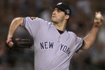 3 Nov 2001:  Starting pitcher Andy Petitte #46 of the New York Yankees delivers against the Arizona Diamondbacks in the bottom of the first inning during game 6 of the World Series at Bank One Ballpark in Phoenix, Arizona.  DIGITAL IMAGE Mandatory Credit: Jed Jacobsohn/ALLSPORT