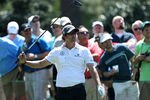 AUGUSTA, GA - APRIL 02:  Adam Scott of Australia looks on during a practice round prior to the start of the 2012 Masters Tournament at Augusta National Golf Club on April 2, 2012 in Augusta, Georgia.  (Photo by Andrew Redington/Getty Images)