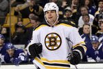 BOSTON, MA - DECEMBER 03:  Nathan Horton #18 of the Boston Bruins celebrates his goal in the third period against the Toronto Maple Leafs on December 3, 2011 at TD Garden in Boston, Massachusetts. The Boston Bruins defeated the Toronto Maple Leafs 4-1.  (Photo by Elsa/Getty Images)