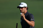 AUGUSTA, GA - APRIL 05:  Adam Scott of Australia reacts after sinking his putt on the second hole during the first round of the 2012 Masters Tournament at Augusta National Golf Club on April 5, 2012 in Augusta, Georgia.  (Photo by Andrew Redington/Getty Images)