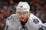 PHILADELPHIA, PA - MARCH 26:  Steven Stamkos #91 of the Tampa Bay Lightning skates against the Philadelphia Flyers at the Wells Fargo Center on March 26, 2012 in Philadelphia, Pennsylvania. The Lightning defeated the Flyers 5-3.  (Photo by Bruce Bennett/Getty Images)