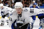 TORONTO - OCTOBER 28:   Steven Stamkos #91 of the Tampa Bay Lightning skates against the Toronto Maple Leafs during their NHL game at the Air Canada Centre October 28, 2008 in Toronto, Ontario, Canada.  (Photo By Dave Sandford/Getty Images)