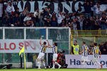 PALERMO, ITALY - APRIL 07:  Leonardo Bonucci of Juventus celebrates after scoring the opening goal during the Serie A match between US Citta di Palermo and Juventus FC at Stadio Renzo Barbera on April 7, 2012 in Palermo, Italy.  (Photo by Tullio M. Puglia/Getty Images)