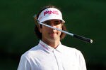 AUGUSTA, GA - APRIL 07:  Bubba Watson of the United States reacts after a putt on the 16th hole during the third round of the 2012 Masters Tournament at Augusta National Golf Club on April 7, 2012 in Augusta, Georgia.  (Photo by Streeter Lecka/Getty Images)